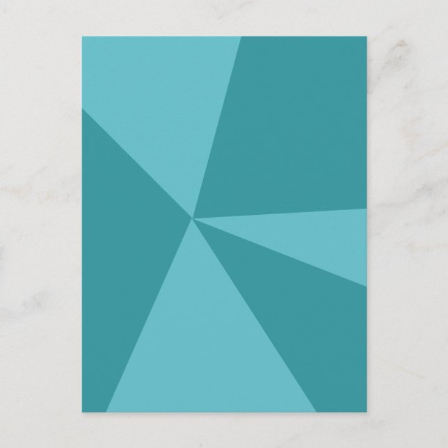 Trianglar, geometrisk mönster vykort (Framsida)