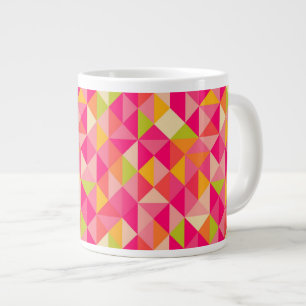 Trianglar geometriskt mönster jumbo mugg