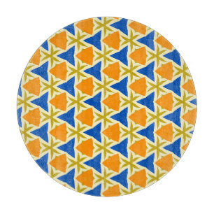 Trianglar och stjärnor färgade