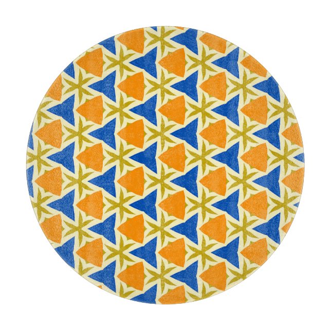 Trianglar och stjärnor färgade (Framsidan)