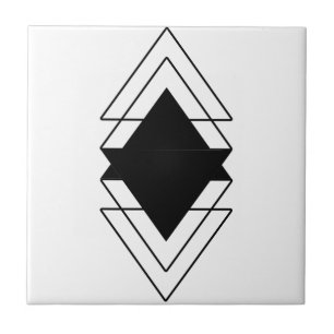 Trianglar svart, transparent bakgrundsgeometri kakelplatta
