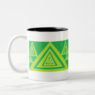 Trianglar Två-Tonad Mugg