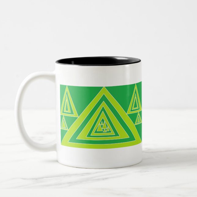 Trianglar Två-Tonad Mugg (Vänster)
