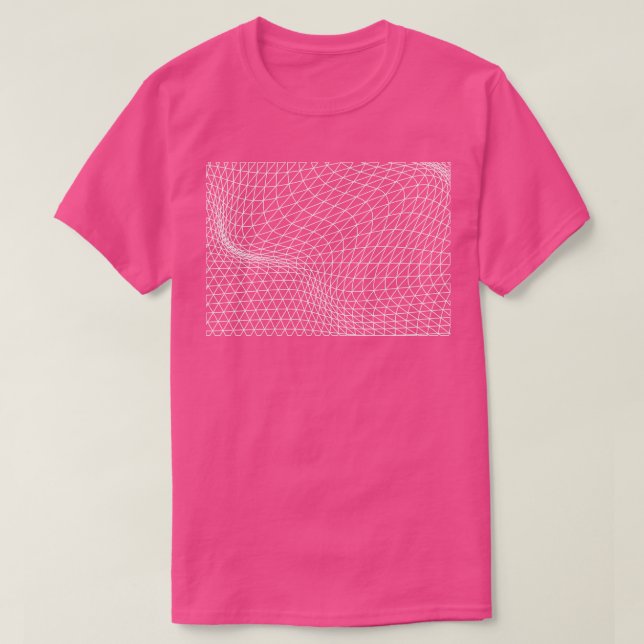 trianglar vågigt mönster t shirt (Design framsida)