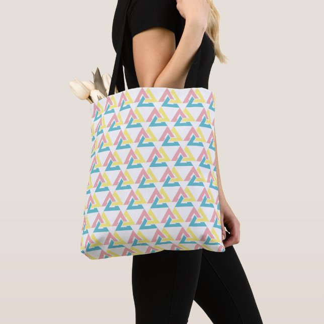 Triangle Celtic Knot design Tote Bag Tygkasse (Närbild)
