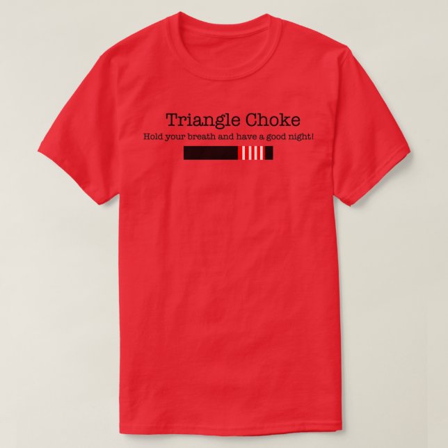 Triangle choke BJJ T Shirt (Design framsida)