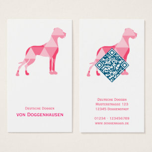 Triangle Dogge – Abstrakt Grand Danois Visitkort
