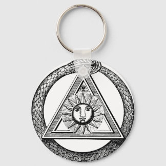Triangle Freemason Snake Nyckelring