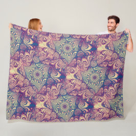 Triangle Labyrint Mandala Seamless Pattern 1 Fleecefilt