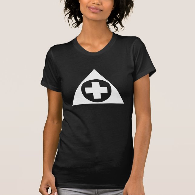 Triangle Medicinsk kors T-shirt (Framsida)