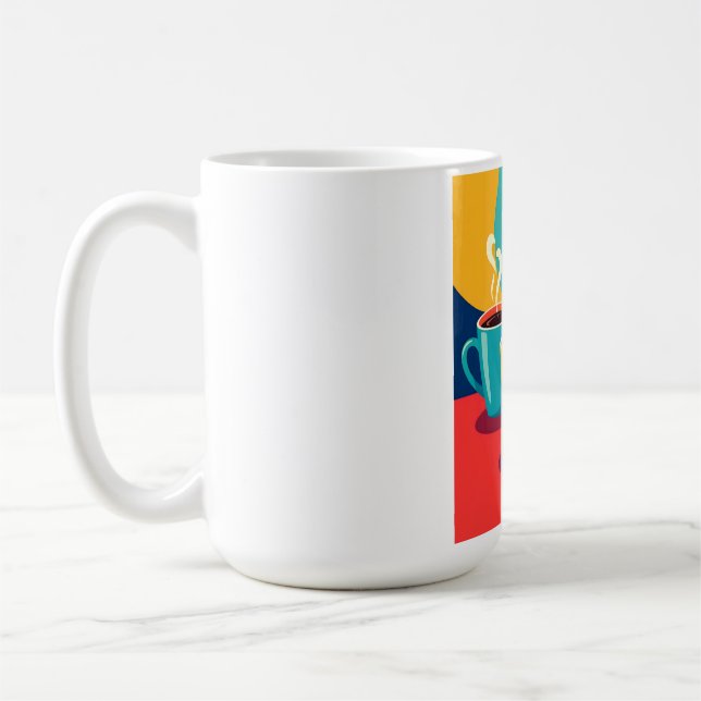 Triangle of Warmth – Colorful Coffee Mugs with Hea Kaffemugg (Vänster)