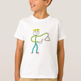 Triangle Playing Stickman T Shirt