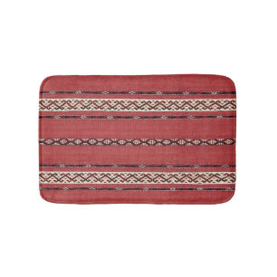 Triangle Rand Kilim II Red Black White Badrumsmatta