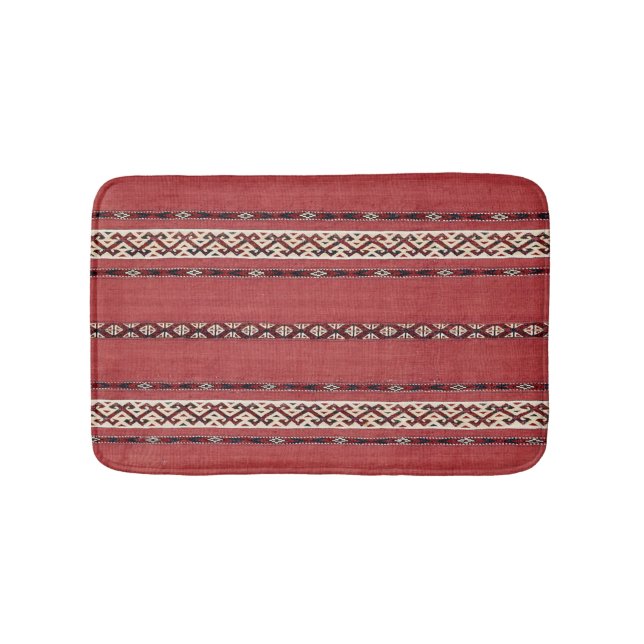 Triangle Rand Kilim II Red Black White Badrumsmatta (Framsidan)