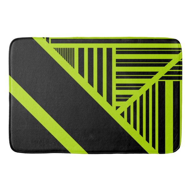 Triangle rand - Lime Green Badrumsmatta (Framsidan)