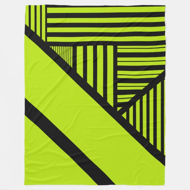 Triangle Rand - Lime Green Fleecefilt (Framsidan)