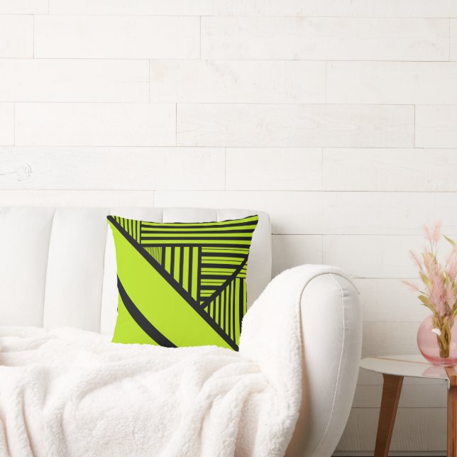 Triangle Rand - Lime Green Kudde (Soffa)