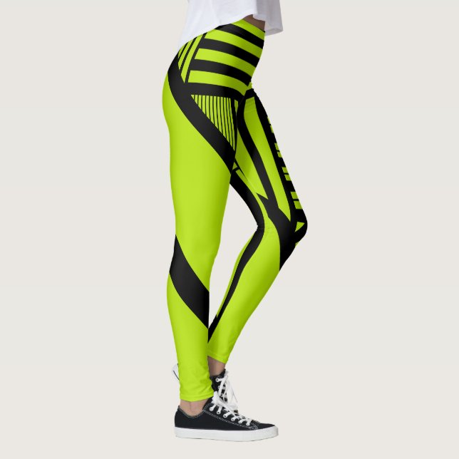 Triangle Rand - Lime Green Leggings (Höger)