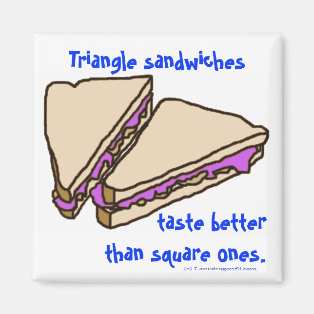 Triangle Sandwiches Magnet (Framsidan)