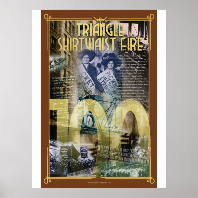 Triangle Shirtwaist Fire 100 Anniv. Poster (Framsidan)