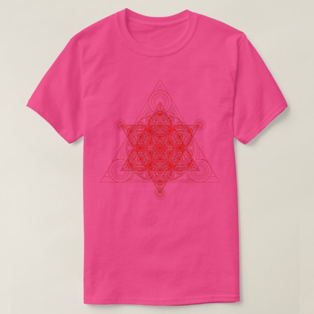 Triangle Superpyramid Red T Shirt (Design framsida)