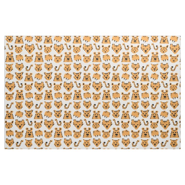 Triangle Tangerine Tiger  Tyg (Fat Quarter)
