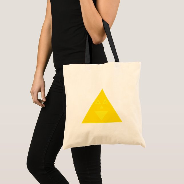 Trianglely Tote Bag Tygkasse (Framsida (produkt))