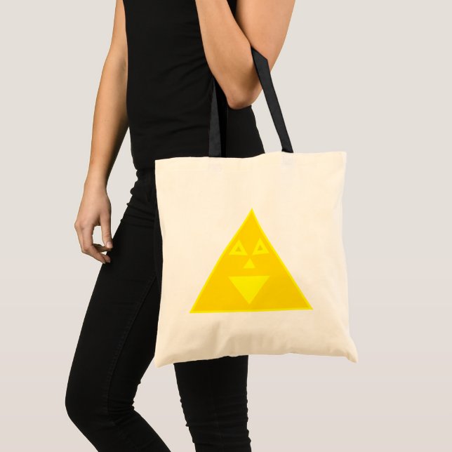 Trianglely Tote Bag Tygkasse (Framsida (produkt))
