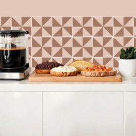 Triangles Mocha mousse geometric mönster Kakelplatta