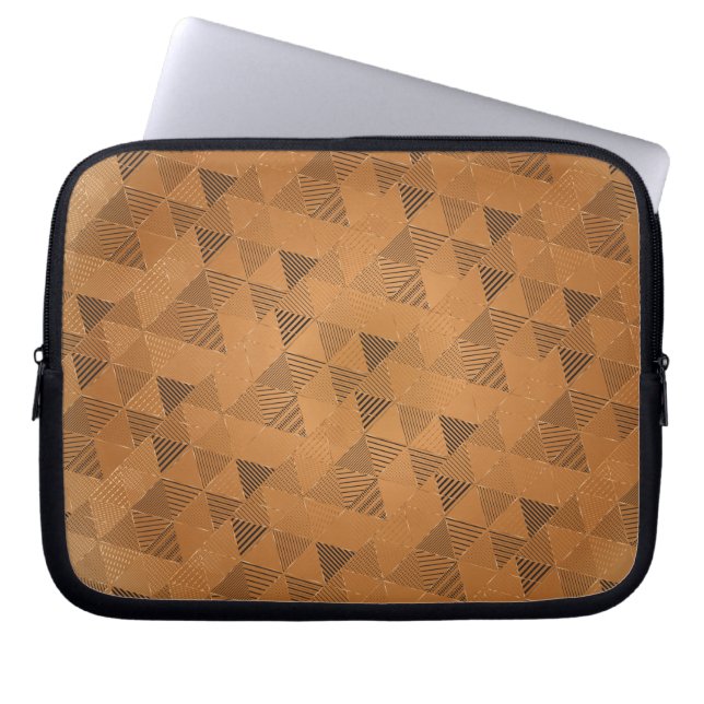 Triangles Mönster 5 Laptop Fodral (Framsidan)