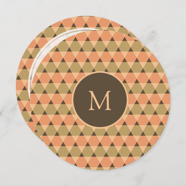 Triangles Mönster Inbjudningar (Fram/baksida)