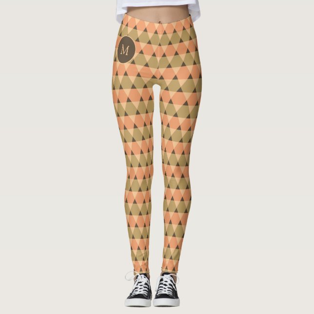 Triangles Mönster Leggings (Framsida)