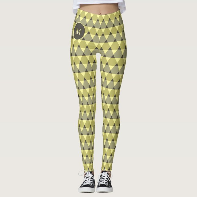 Triangles Mönster Leggings (Framsida)