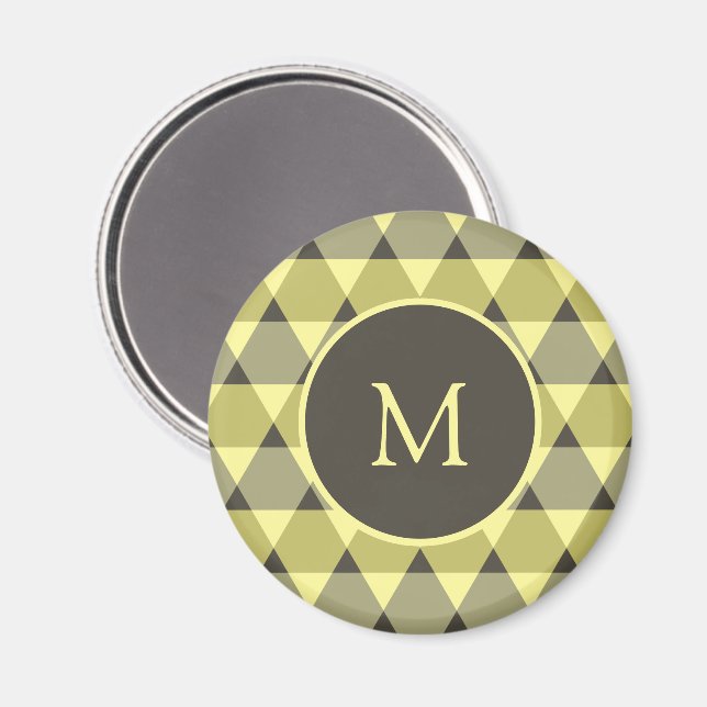 Triangles Mönster Magnet (Front/Back)