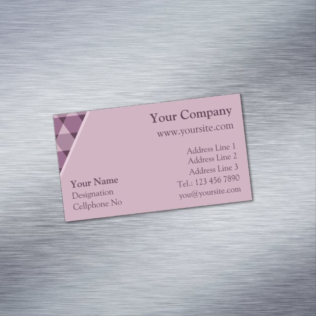 Triangles Mönster Magnetiska Visitkort (In Situ)