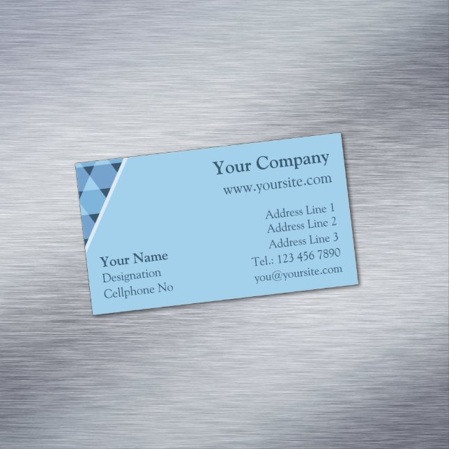Triangles Mönster Magnetiska Visitkort (In Situ)