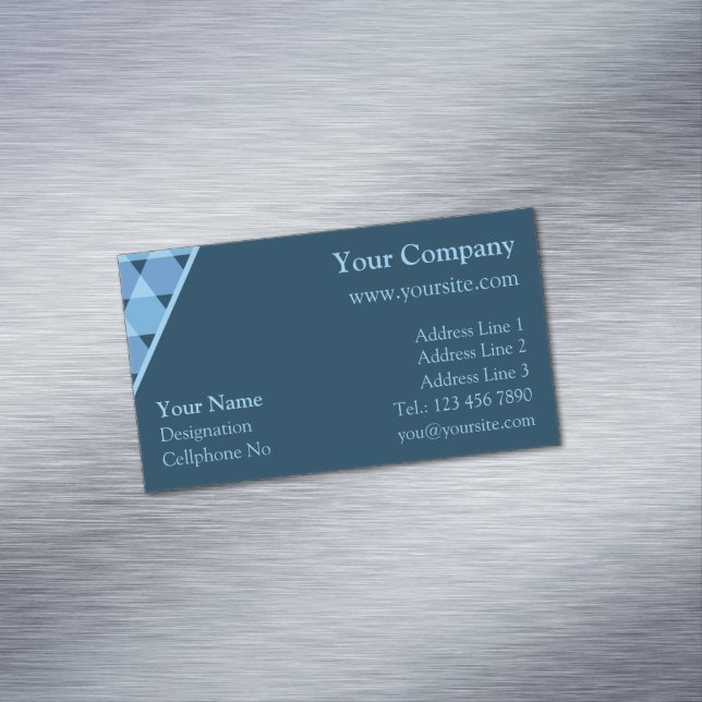 Triangles Mönster Magnetiska Visitkort (In Situ)