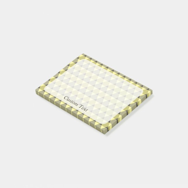 Triangles Mönster Post-it Block (Vinklad)