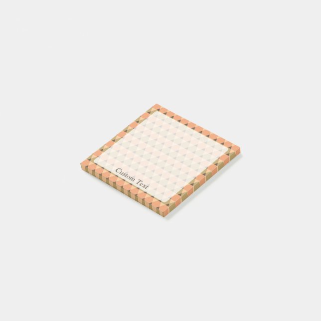 Triangles Mönster Post-it Block (Vinklad)
