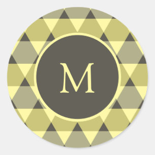Triangles Mönster Runt Klistermärke
