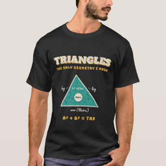 Triangles Only Geometry I Know Jiu Jitsu Shirt T