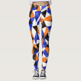 Triangles, Rhombuss, Trapezoids Seamless Mönster Leggings