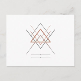 Triangles Ro Guld Silver Vykort