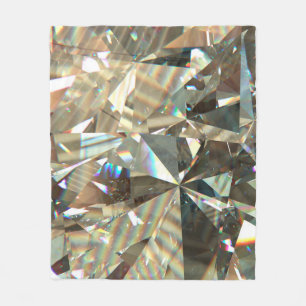Triangulär diamant eller kristallform i struktur fleecefilt