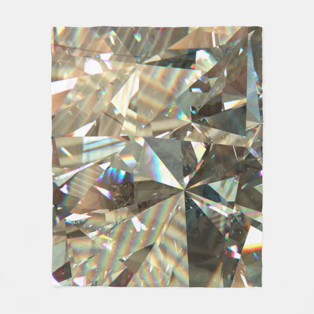 Triangulär diamant eller kristallform i struktur fleecefilt (Framsidan)