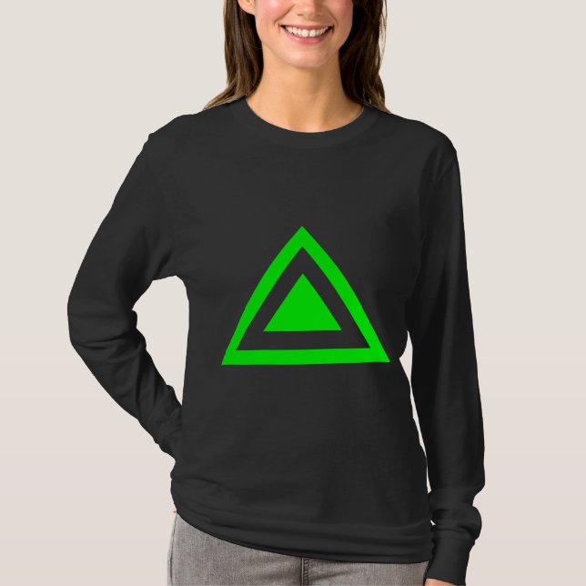 Triangulär pil 01 tee shirt (Framsida)