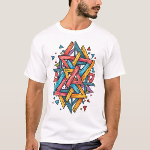 Triangulär tekonst t shirt