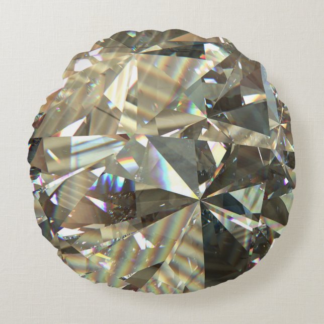 Triangulära diamantformer: struktur i lager. rund kudde (Framsidan)