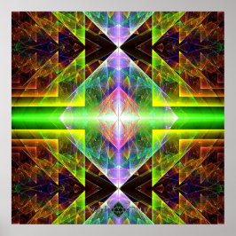 Triangulärt prisma poster