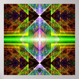 Triangulärt prisma poster